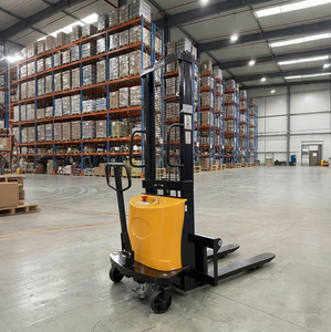 รถยกไฟฟ้าแบบเดินตาม <span class=keywords><strong>1.5</strong></span> ตัน 3 เมตร ขายดี รถยกซ้อนสินค้า รถยกสำหรับพื้นที่ขรุขระ ขับเคลื่อนสี่ล้อ ใช้แบตเตอรี่ สำหรับยกพาเลท - Product Image 1