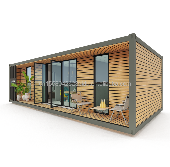 3D Design 40ft Luxury Cheap Container Wooden House
