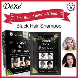DEXE, venta al por mayor, extracto de hierbas naturales, champú de tinte de Color de cabello negro mágico <span class=keywords><strong>sin</strong></span> amoníaco y cubierta de Ppd, cabello gris y blanco para hombres y mujeres - Product Image 3