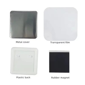 <strong>Manual</strong> 50*50mm Square Plastic <strong>Button</strong> <strong>Badge</strong> <strong>Making</strong> <strong>Machine</strong> for Magnetic Fridge Stickers (New) - Product Image 5
