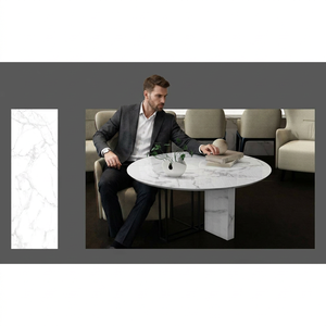 Dalle de porcelaine brillante Absolute White 800x2400x15mm Euro Kitchen Value Carreaux de quartz en pierre frittée décoratifs - Product Image 1