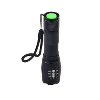 Lampe torche LED étanche haute luminosité rechargeable par USB 5 modes T6 zoom lampe torche portable puissante lampe de poche tactique extérieure