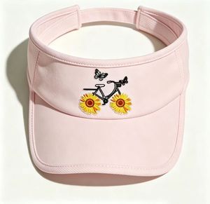 หมวกปักลายดอกทานตะวัน หมวกกันแดดแบบปรับได้สำหรับผู้ชายผู้หญิง หมวกกันแดดป้องกันรังสียูวีสำหรับกิจกรรมกลางแจ้ง ขายส่ง - Product Image 3