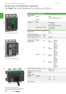 Disjoncteur Mccb NS1600 N/4P 2.0 C160N420FM NS33484 NS1600 H/4P 2.0 C160H420FM NS33485 - Product Image 3
