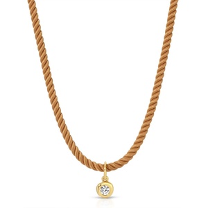 Collier à chaîne lâche DIY en acier inoxydable avec pendentif 12 pierres de naissance, plaqué or 18 carats par électrolyse sous vide - Product Image 1