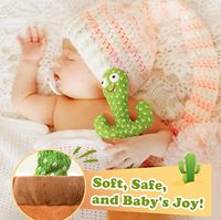 Cactus interactif parlant et dansant, jouet en peluche douce avec lumières LED, imite les sons, joue 120 chansons, pour anniversaire et anti-stress