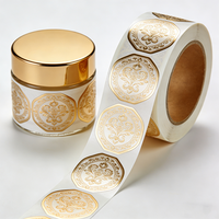 Autocollants adhésifs imperméables en feuille d'or 24 carats, sensibles à la chaleur, pour l'impression sur bougies, cadeaux et applications artisanales