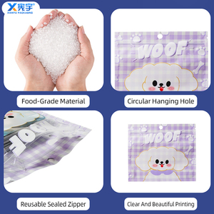 Bolsa de Plástico Laminado con Cierre, Personalizada con Logotipo de Dibujos Animados, Bolsa de Almacenamiento de Mylar Termosellada para Accesorios Decorativos, Dulces y Repostería - Product Image 6