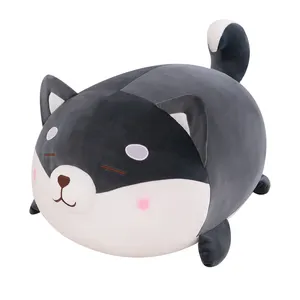 Vendita calda all'ingrosso peluche pelle personalizzata Shiba Inu peluche anime kawaii peluche Husky morbido cuscino pelle