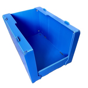 Stackable Correx Corflute Warehouse Picking Bins Corrugated Plastic Shelf Storage Boxes
