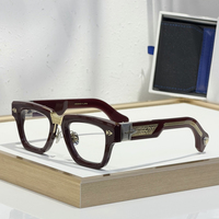 Monturas de Acetato para Corrección Visual Unisex de Primera Calidad, Monturas Ópticas Cuadradas Transparentes de Alta Calidad, Modernas