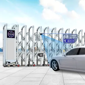 Electric Retractable Gate Retractable Automatic Electric Stainless Steel Retractable Door Folding Gate