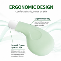 1 pièce Spatule manuelle anti-points noirs, outil de nettoyage des pores pour l'acné, grattoir exfoliant pour peaux mortes, outil de beauté à domicile