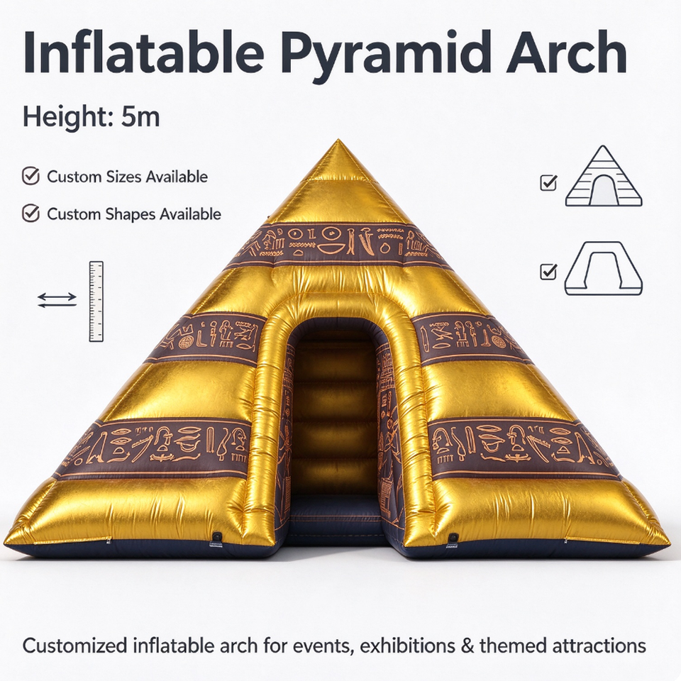 Giant Inflatable Egyptian Pyramid Tunnel Tent Arch Ancient Egypt Theme ...