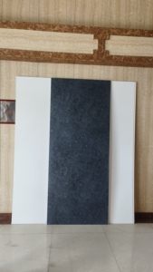 Salle de <span class=keywords><strong>douche</strong></span> Rénovation Spéciale 1m X 2.4m Panneau mural en PVC Creux Intérieur Langue et rainure Système d'installation Conception en marbre - Product Image 2