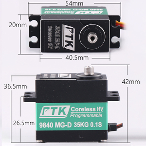 PTK 9840 TG-D 8.4V มอเตอร์ไร้แปรงถ่านแรงดันสูงแบบดิจิตอล 35 กก. พร้อมแขนสำหรับอุปกรณ์เสริมโดรน ผลิตจากแม่พิมพ์ส่วนตัว ผลิตในจีน - Product Image 6