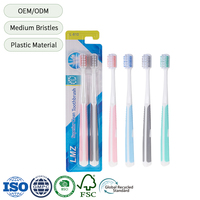 Brosse à dents à poils ultra doux de qualité supérieure personnalisée en gros pas cher fabricant de brosses à dents manuelles en plastique pour adultes avec logo