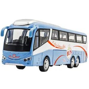 Nueva llegar odm juguetes personalizado niños regalos el día de nacimiento de las 1:32 diecast metal de gran autobús modelo de juguete