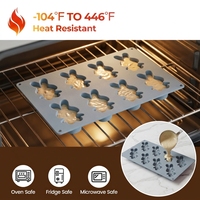 Moule à gâteau en silicone SILIKOLOVE personnalisable en usine, 8 cavités en forme de lapin, antiadhésif platine LFGB, facile à démouler, sans BPA