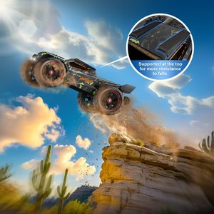Camion RC électrique brushless 1/14 4x4 avec transmission en résine, étanche IPX4, tout-terrain, prêt à rouler (RTR), Truggy pour débutants et adultes - Product Image 4