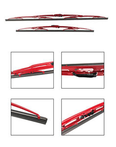 KCTION-Parabrisas de Metal con Marco Rojo, Escobilla de Limpiaparabrisas Cromada, Placa Presurizada, Venta Al por Mayor, de <span class=keywords><strong>F</strong></span>ábrica, de - Product Image 4