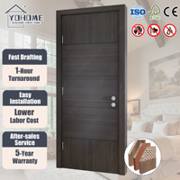 Amerikanischer Standard HDF Massivholz-Fertigtür für Zimmer 30x80 Innenbereich Schlafzimmer und Badezimmer Türen Innentür Holz mit Rahmen