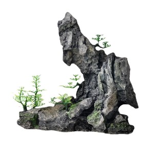 Artificial Rockery Aquarium Decoration Resin Simulation Ornament Chinese Style Fish Tank Landscaping 27cm Height Freestanding - Product Image 4