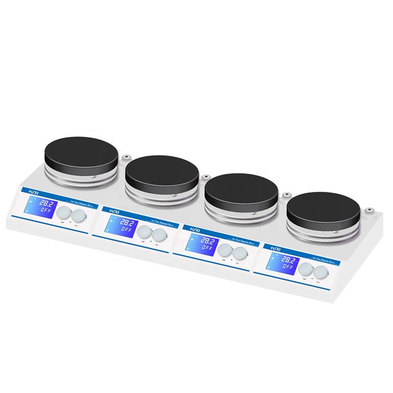 4/6 многопозиционная лабораторная нагревательная плита магнитная мешалка