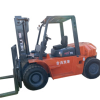 Montacargas Diésel Usado de 7 Toneladas HELI, Caja de Cambios, Motor, Rodamiento - Lado Izquierdo, Anhui, Probado y Certificado, Desplazamiento Lateral Hidráulico
