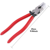 Pince à verre robuste à mâchoires courbées, outil pour porte-clés métalliques, capacité d'ouverture maximale 11 mm