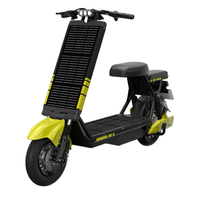 Planche à roulettes électrique pliable rechargeable à l'énergie solaire pour adultes