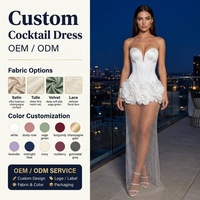 Robe de soirée cocktail mi-longue sans bretelles en maille patchwork à taille empire, vente en gros, directement de l'usine