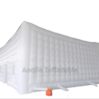 Tente cubique en tissu Oxford pour l'extérieur, tente publicitaire pour salon professionnel, tente gonflable à bulles avec éclairage LED, portable et mobile