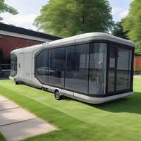 Conteneur Capsule Spatiale Personnalisé avec Double Vitrage 6+12+6mm, Cabine Mobile, Tiny House, Hôtel, Cabine Apple, Conteneur