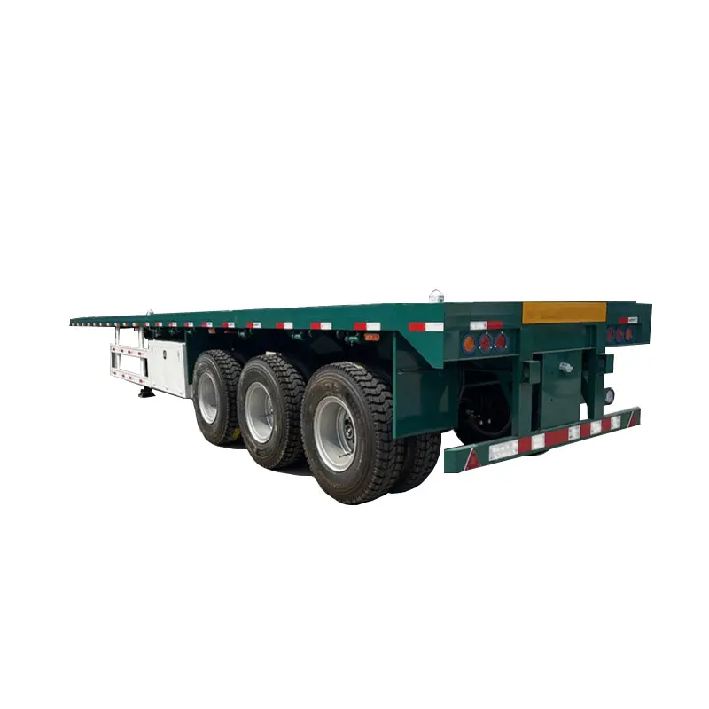 Ağır ekipman için düşük yatak ile Starway araç 3 aks 50 ton ticari kamyon römorkları Lowbed yarı kamyon
