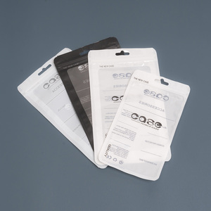 <span class=keywords><strong>Petit</strong></span> sac Ziplock en plastique PET givré à faible quantité minimale de commande emballage de vente au détail sécurisé pour étuis de téléphone et écouteurs d'accessoires de téléphone portable - Product Image 5