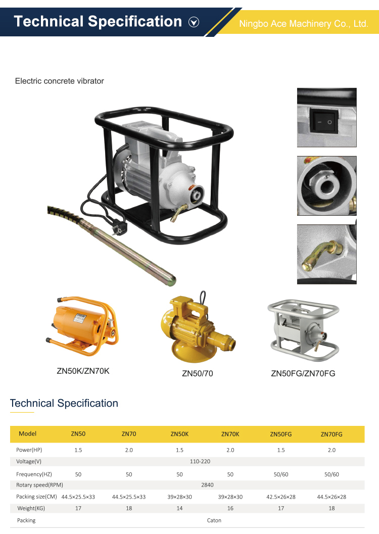 Petrol Concrete Vibrator - High Efficiency Engine Vibrator for