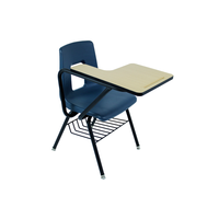 Fauteuils d'école DJA avec tablette d'écriture, design moderne en plastique durable, pour la maison, le bureau, la chambre, le salon, 100 pièces