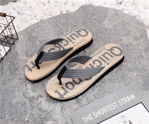 Zapatos <span class=keywords><strong>de</strong></span> playa <span class=keywords><strong>de</strong></span> verano con estampado <span class=keywords><strong>de</strong></span> <span class=keywords><strong>madera</strong></span> en 3D y logotipo personalizado, <span class=keywords><strong>chanclas</strong></span> EVA para hombre con punta abierta, zapatillas antideslizantes para exteriores - Product Image 6