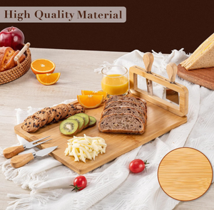 Planches à Charcuterie Professionnelles pour <span class=keywords><strong>la</strong></span> Maison et <span class=keywords><strong>la</strong></span> <span class=keywords><strong>Cuisine</strong></span> en Gros, Planches à Fromage en Bambou Multifonctionnelles et Durables de Haute Qualité avec Ensemble de Couteaux - Product Image 2