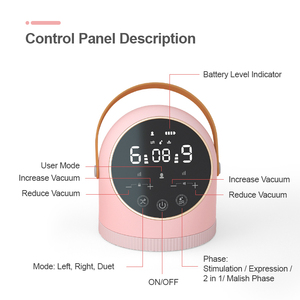 Control de succión independiente de grado hospitalario, motor dual de silicona, el <span class=keywords><strong>mejor</strong></span> extractor de leche doble con luz LED - Product Image 2