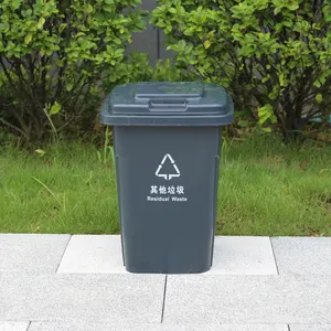 50L bán buôn Nhựa thùng rác có thể phân loại thùng rác có nắp đậy
