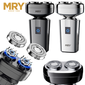 Afeitadora Eléctrica de Bolsillo MRY, Afeitadora Eléctrica Inalámbrica Impermeable IPX7, Recortadora de <span class=keywords><strong>Barba</strong></span> Recargable, Afeitadora Eléctrica para Hombre - Product Image 2