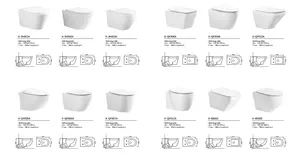 15 años de experiencia OEM/ODM, los inodoros de cerámica más baratos con acoplamiento cerrado, baño de lavado, asiento suave de doble descarga, inodoros de dos piezas