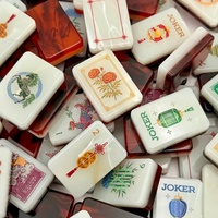 Set Mahjong Amerika Premium Fire + Fortune 160 Ubin 2-Lapisan Ukiran Miss Pearl Mahjong Natal
