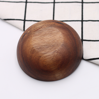 Mini-bol en bois d'acacia écologique personnalisable pour sauces et condiments, idéal pour les fêtes