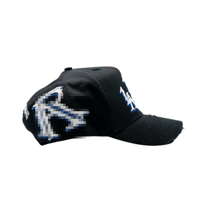 Casquette de haute qualité Rude Awakenings <span class=keywords><strong>Lalala</strong></span> avec logo brodé 3D personnalisé, en denim vieilli, visière incurvée, 5 panneaux - Product Image 2