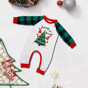 Nouvelle famille ensemble <span class=keywords><strong>de</strong></span> Noël Homewear petit cerf imprimé col rond manches longues pyjama - Product Image 5