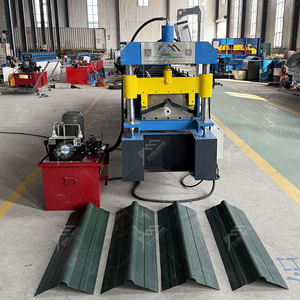 Shandong Popular Full Automatic High Productivity 400 Ridge <b>Cap</b> Roll Forming <b>Machine</b> with Motor Pump Engine for Floor Use - Product Image 3