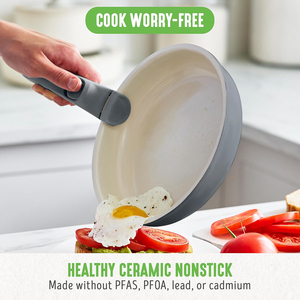 High Quality Cooking Pots Glass Lids Detachable Handles Dishwasher Oven Safe for Gas <b>Induction</b> Stoves Ceramic <b>Cookware</b> <b>Set</b> - Product Image 3